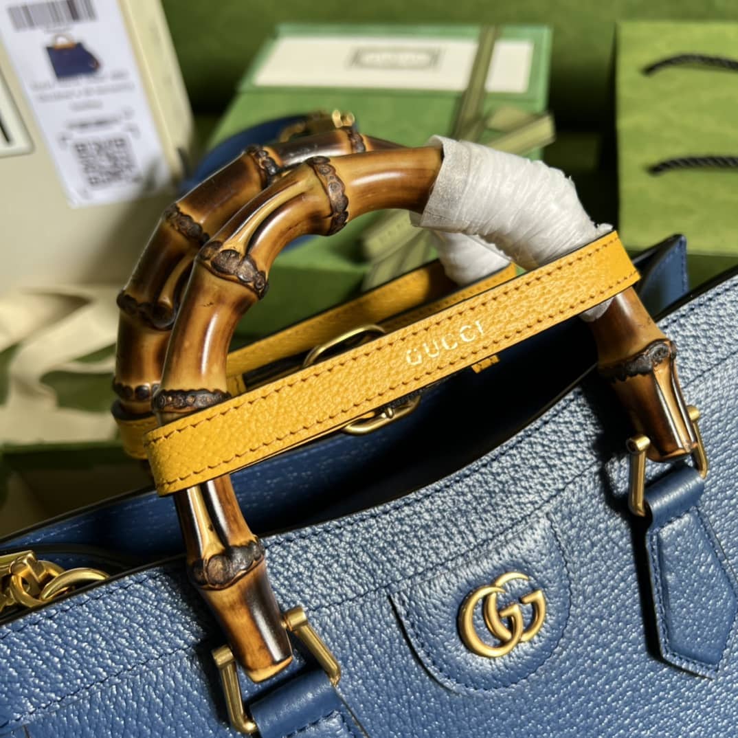 Gvc*1 Diana Small Tote Blue 702721 Replica Bag