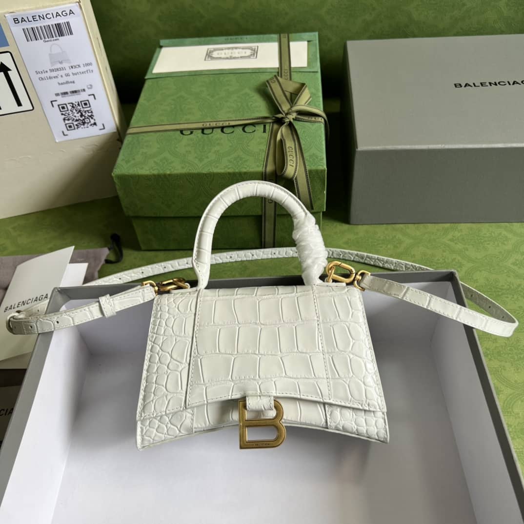 Gvc*1 Ba1en*iaga Hourglass Top-handle Tote Bag 5928331 Replica