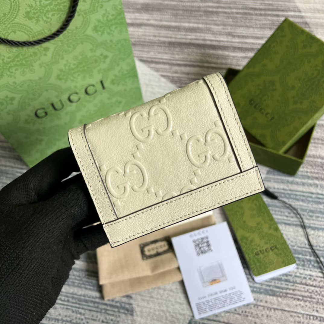 Gvc*1 GG Card Case Wallet White 676150 Replica