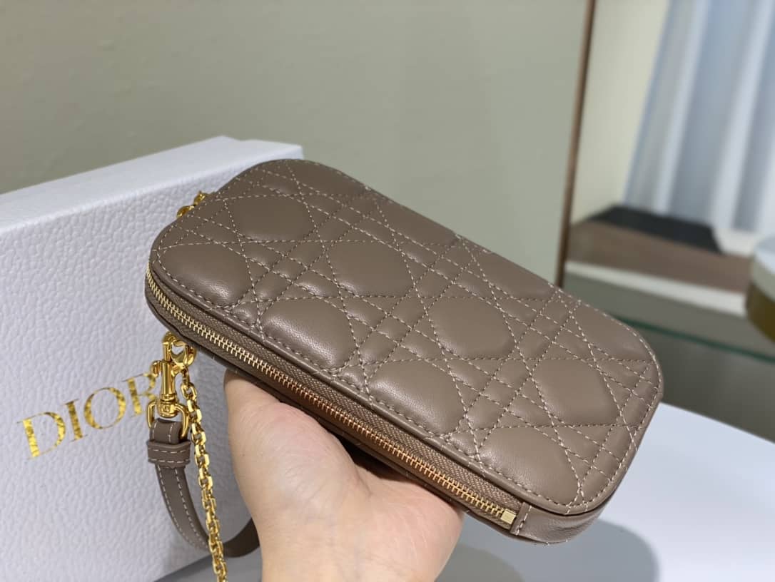 Lady D10r Dupe Lambskin 18CM Phone Holder