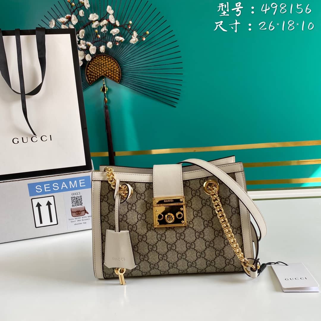Gvc*1 Padlock Small Berry Tote Replica 498156