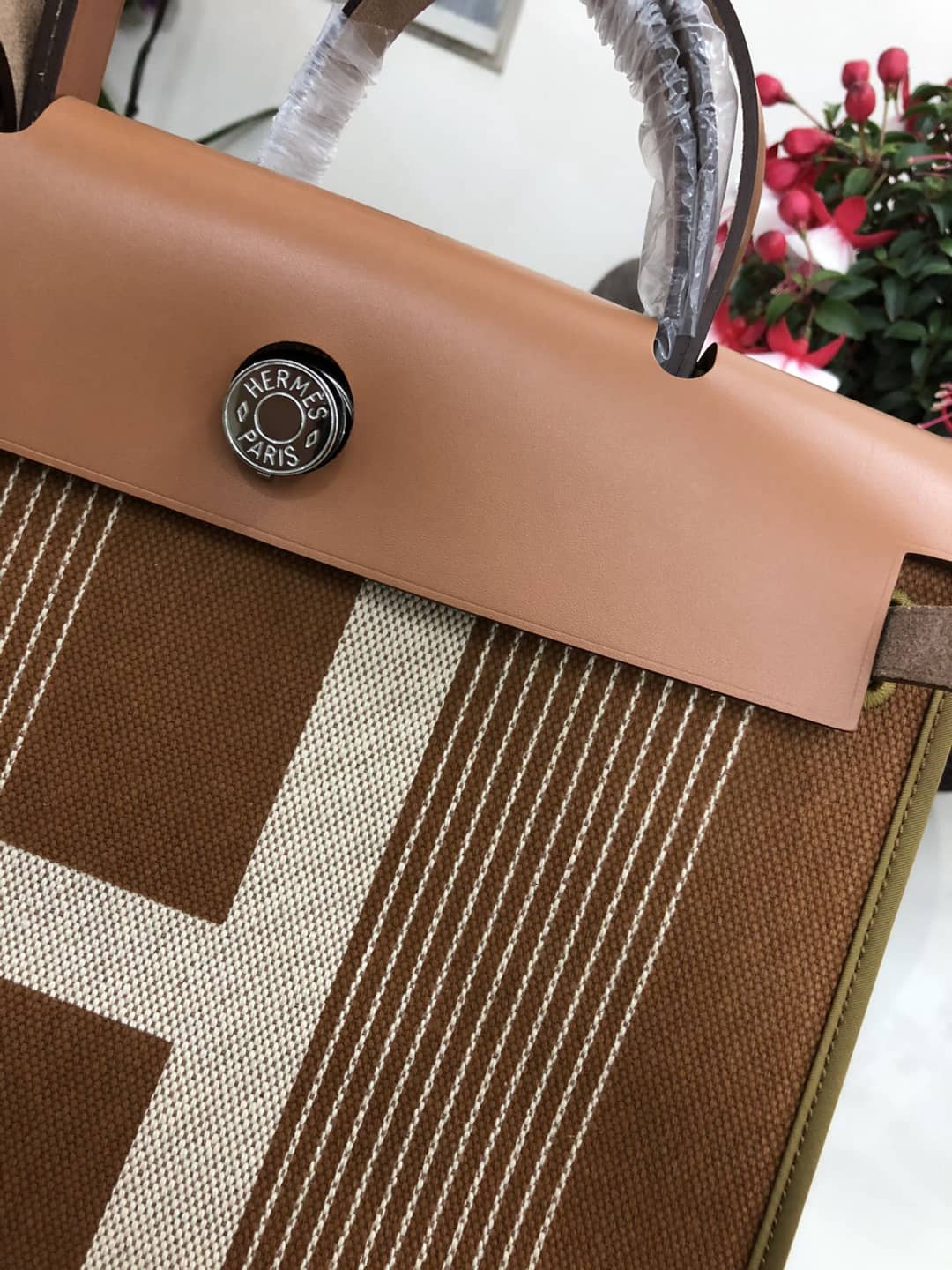 Replica H**me5 Birkin Bag 31 Canvas Leather HerBag