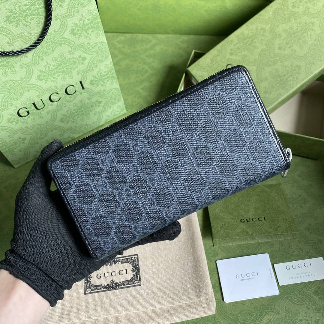 Gvc*1 Interlocking G Zip Around Wallet Replica 673003