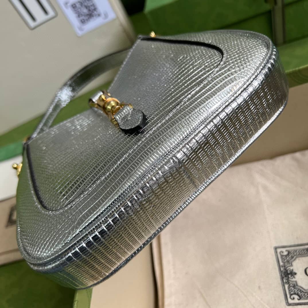 Gvc*1 Jackie 1961 Mini Shoulder Bag Silver Leather 675799 Replica