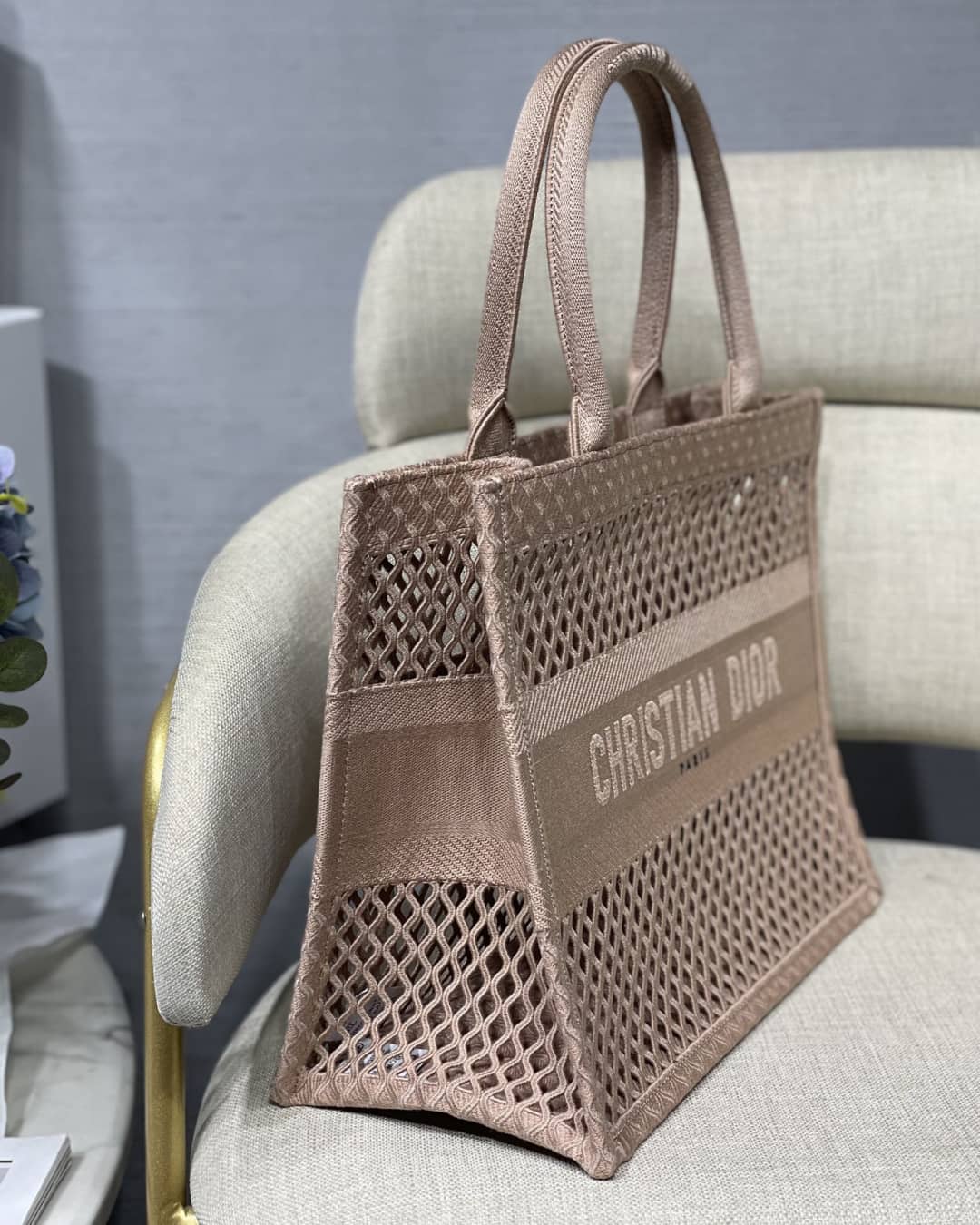 Chr1st1an D10r Mesh Book Tote Bag