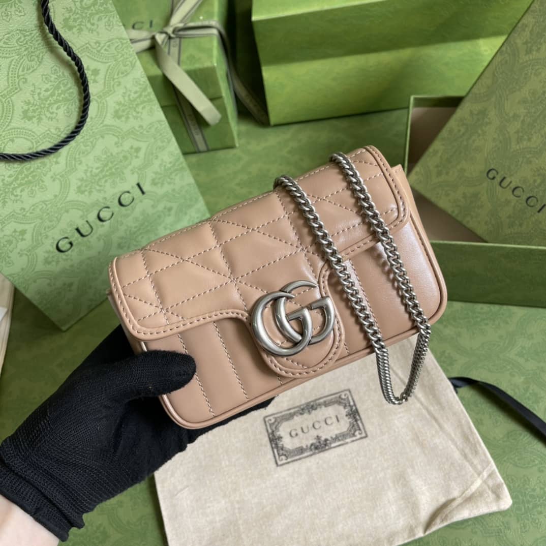Gvc*1 GG Marmont Matelassé Mini Crossbody Bag Replica 476433