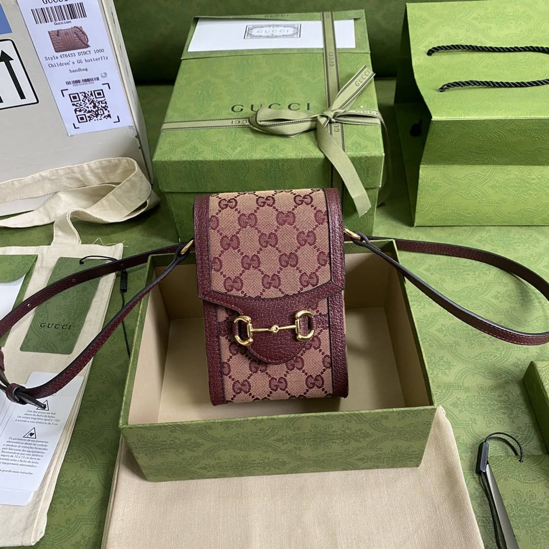 Gvc*1 1955 Horsebit Mini Phone Bag Replica 625615