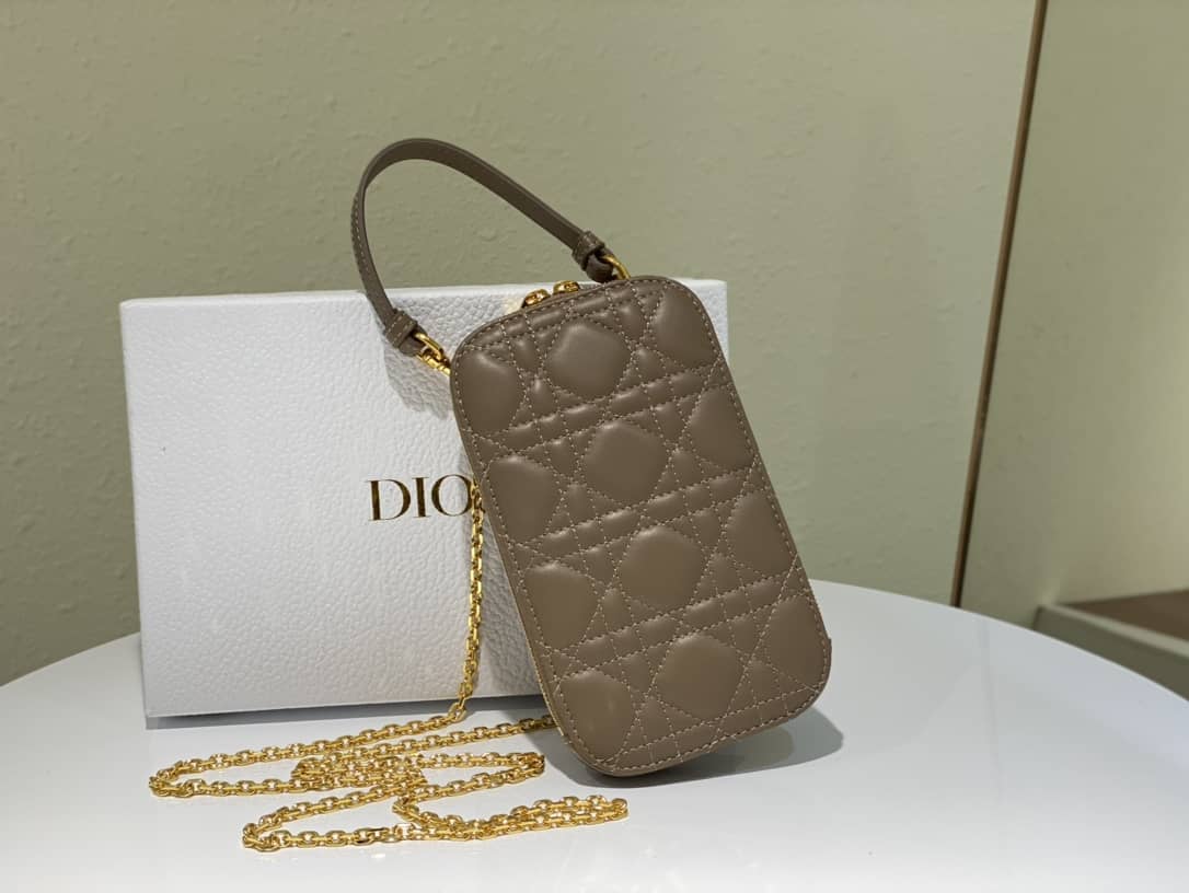 Lady D10r Dupe Lambskin 18CM Phone Holder