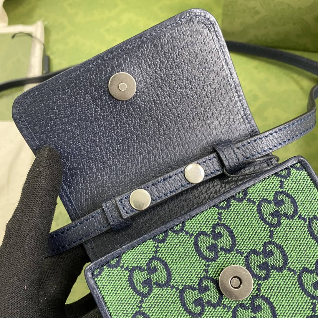 Gvc*1 GG Multicolor Mini Phone Bag Replica 657582