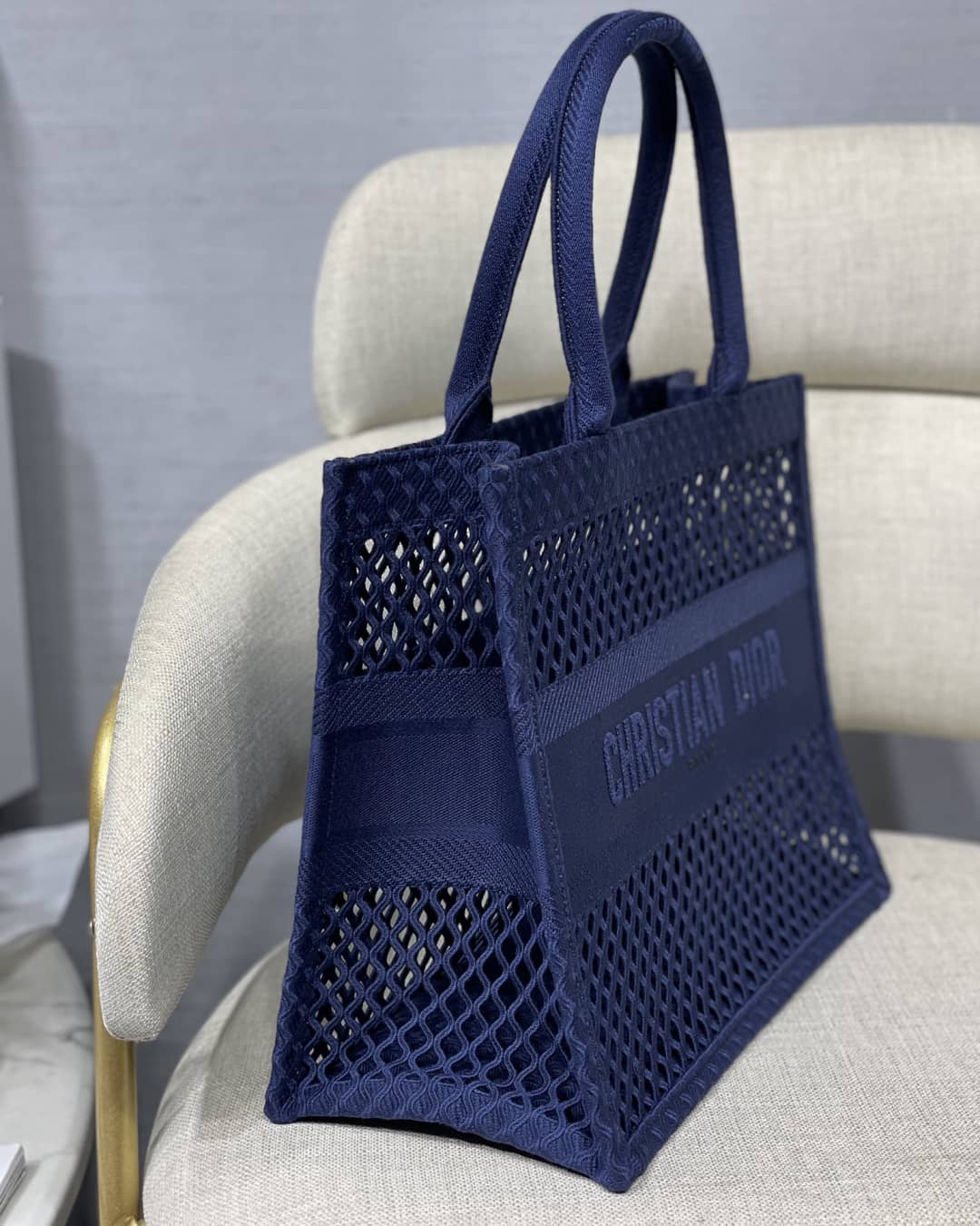 Chr1st1an D10r Mesh Book Tote Bag