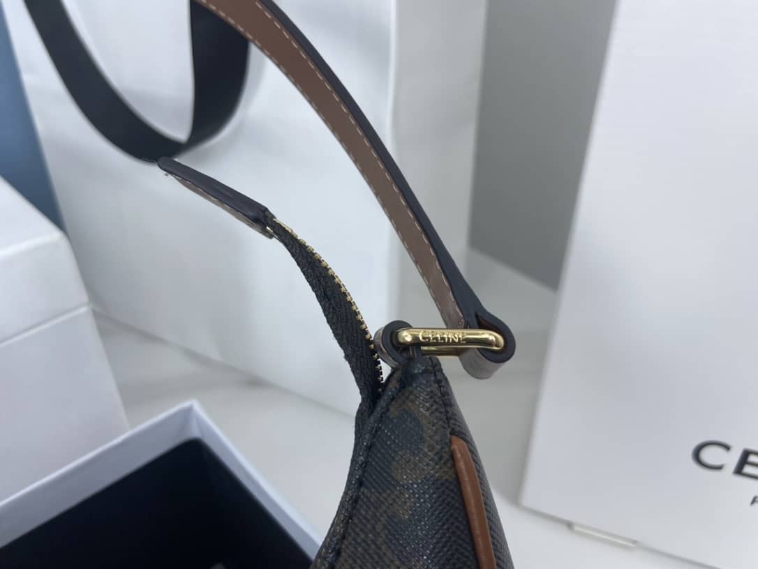 Ce1i*e Triomphe Bag Dupe Ava Triomphe Canvas Replica Hobo Bag
