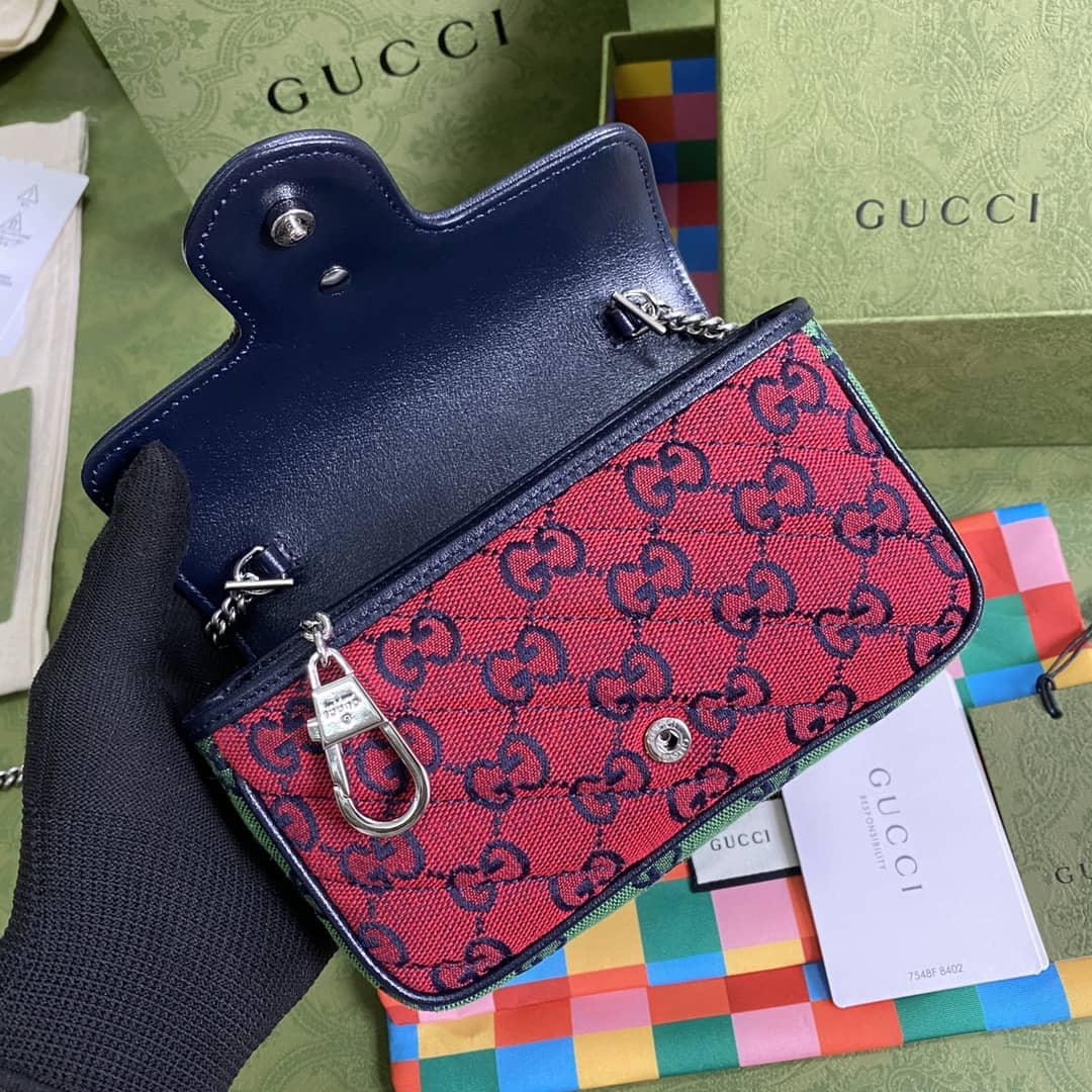 Gvc*1 GG Marmont Matelassé Mini Crossbody Bag Replica 476433