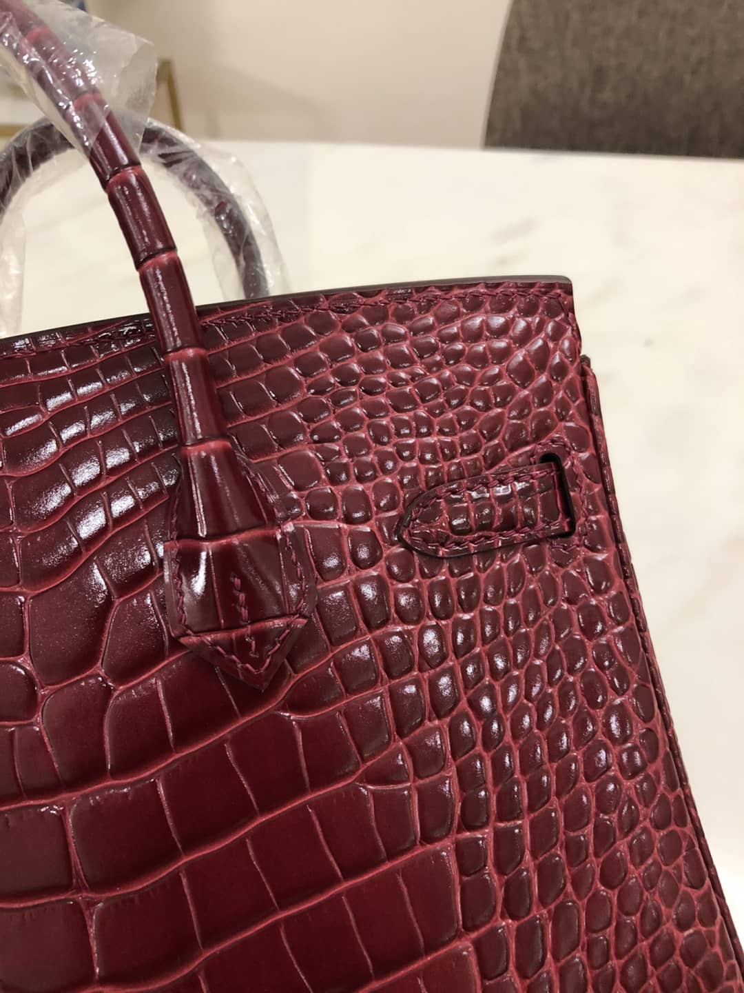 Best Replica H**me5 Birkin 25CM Crocodile Shiny Replica Bag(ColaReps)