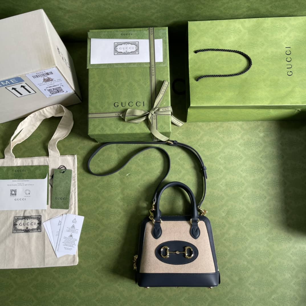 Gvc*1 1955 Horsebit GG Mini Top Handle Bag Replica 640716