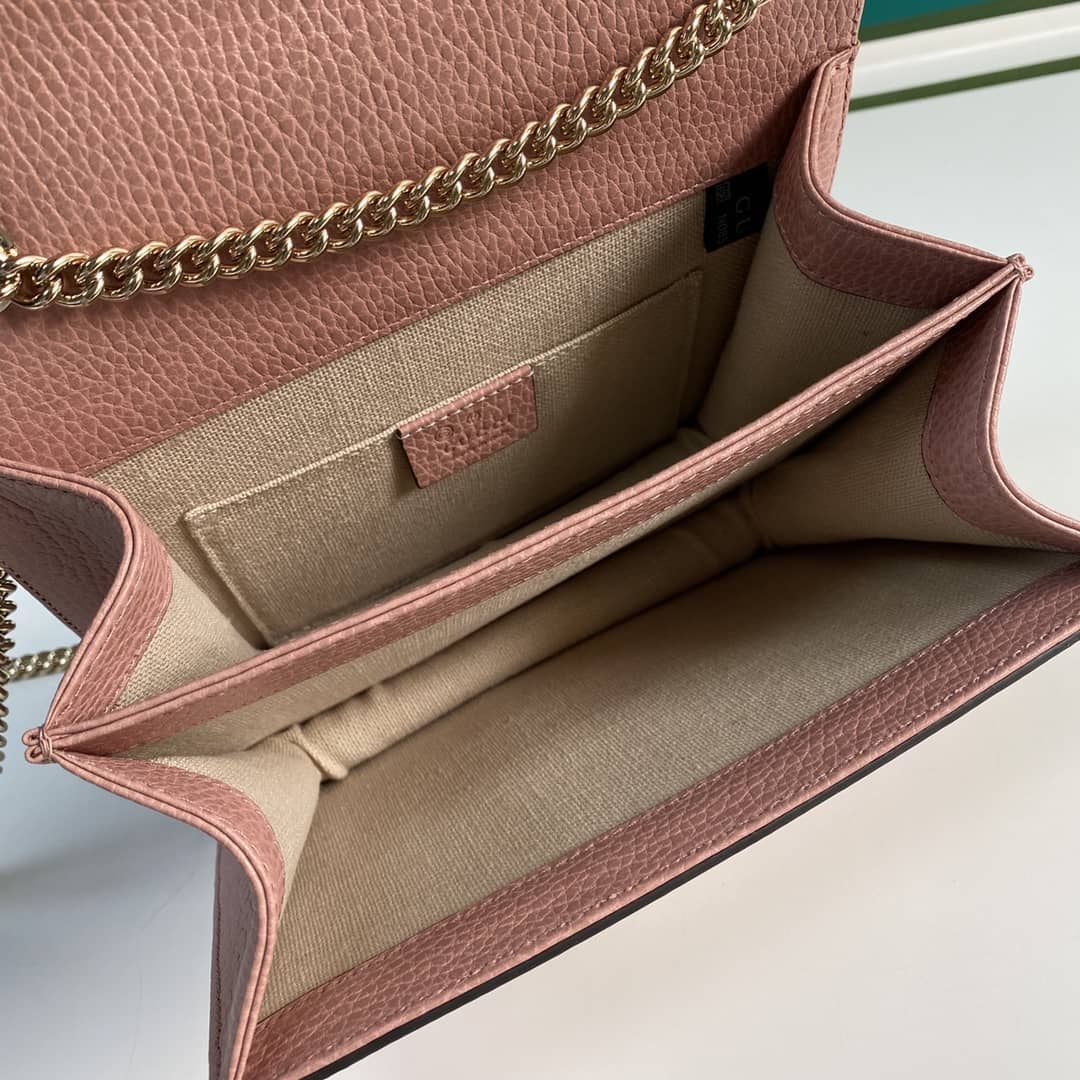 Gvc*1 Interlocking Leather Chain Crossbody Bag Replica 510304