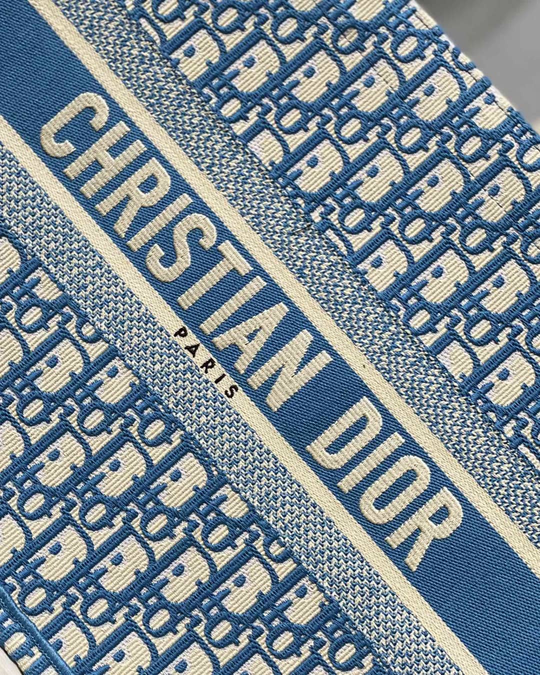 Chr1st1an D10r CD Book Embroidery Replica Tote