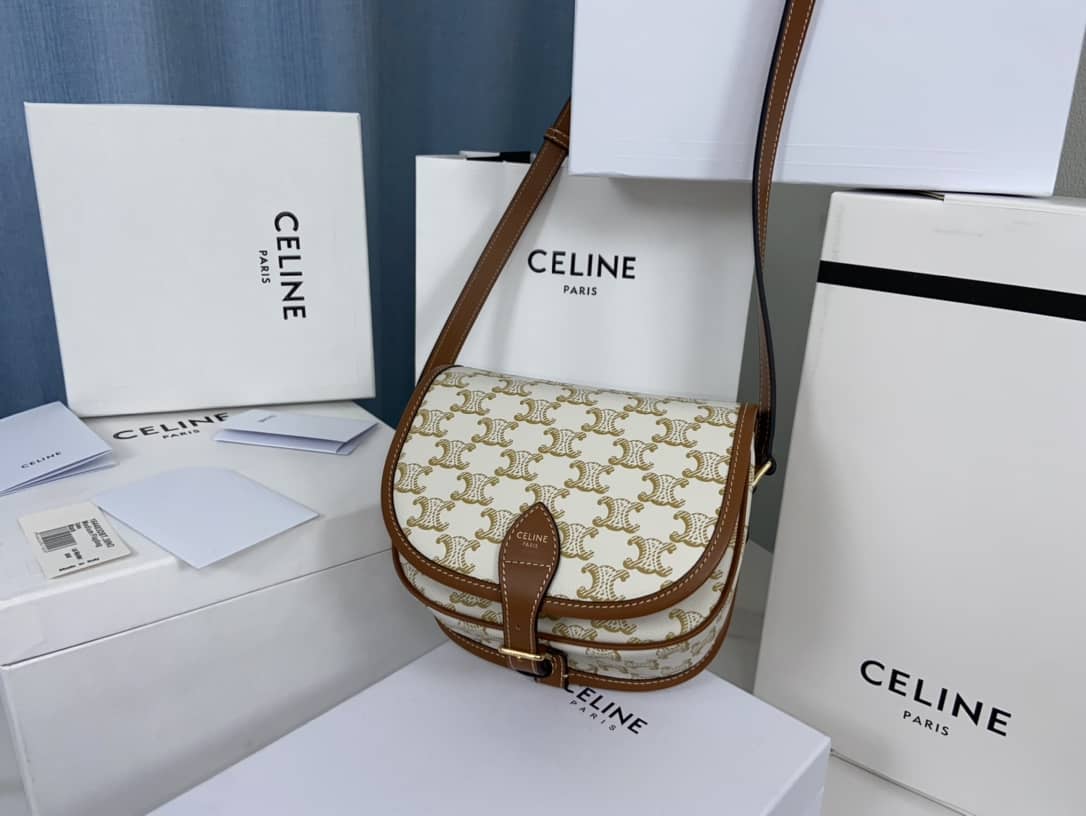 Ce1i*e Bag Dupe Triomphe Canvas Medium Folco Replica Bag