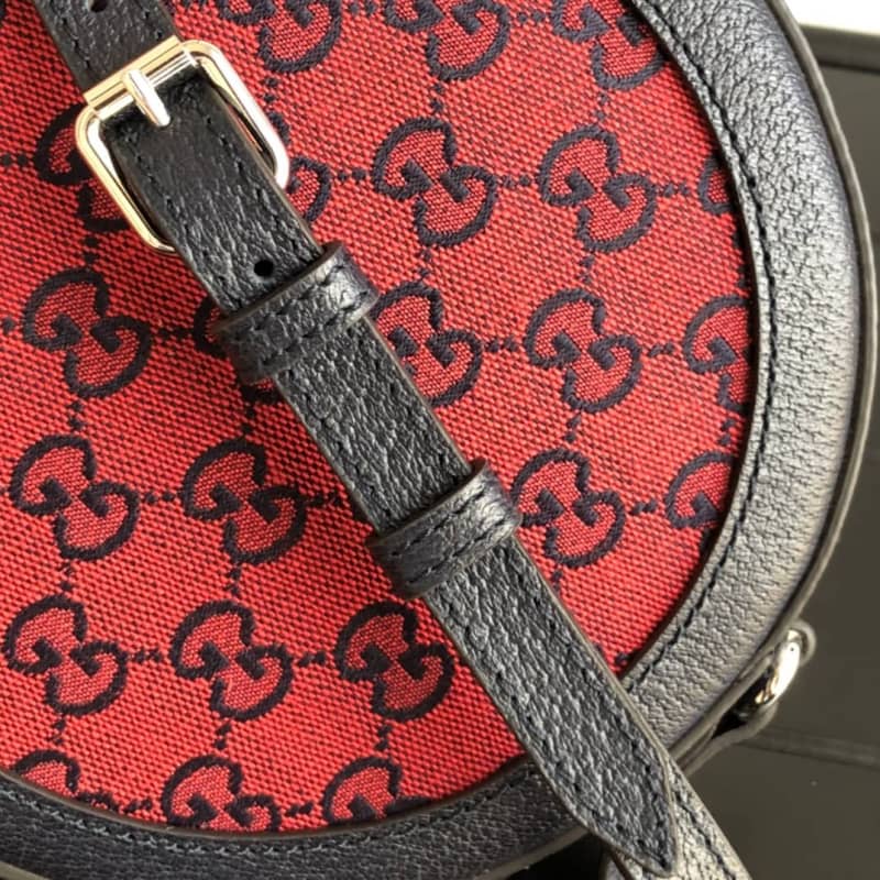 Gvc*1 Single Shoulder Bag Round Cake Bag Replica Red 658825