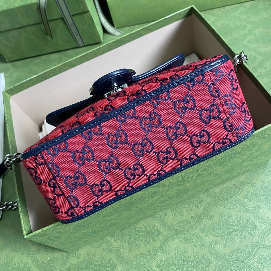 Gvc*1 Marmont GG Mini Top Handle Bag Replica 583571