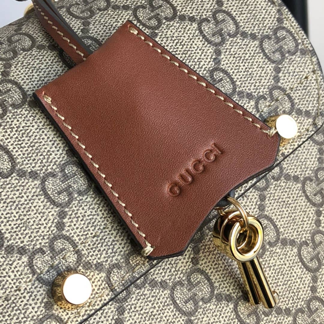 Gvc*1 Padlock GG Small Bamboo Shoulder Bag Replica Brown 603221