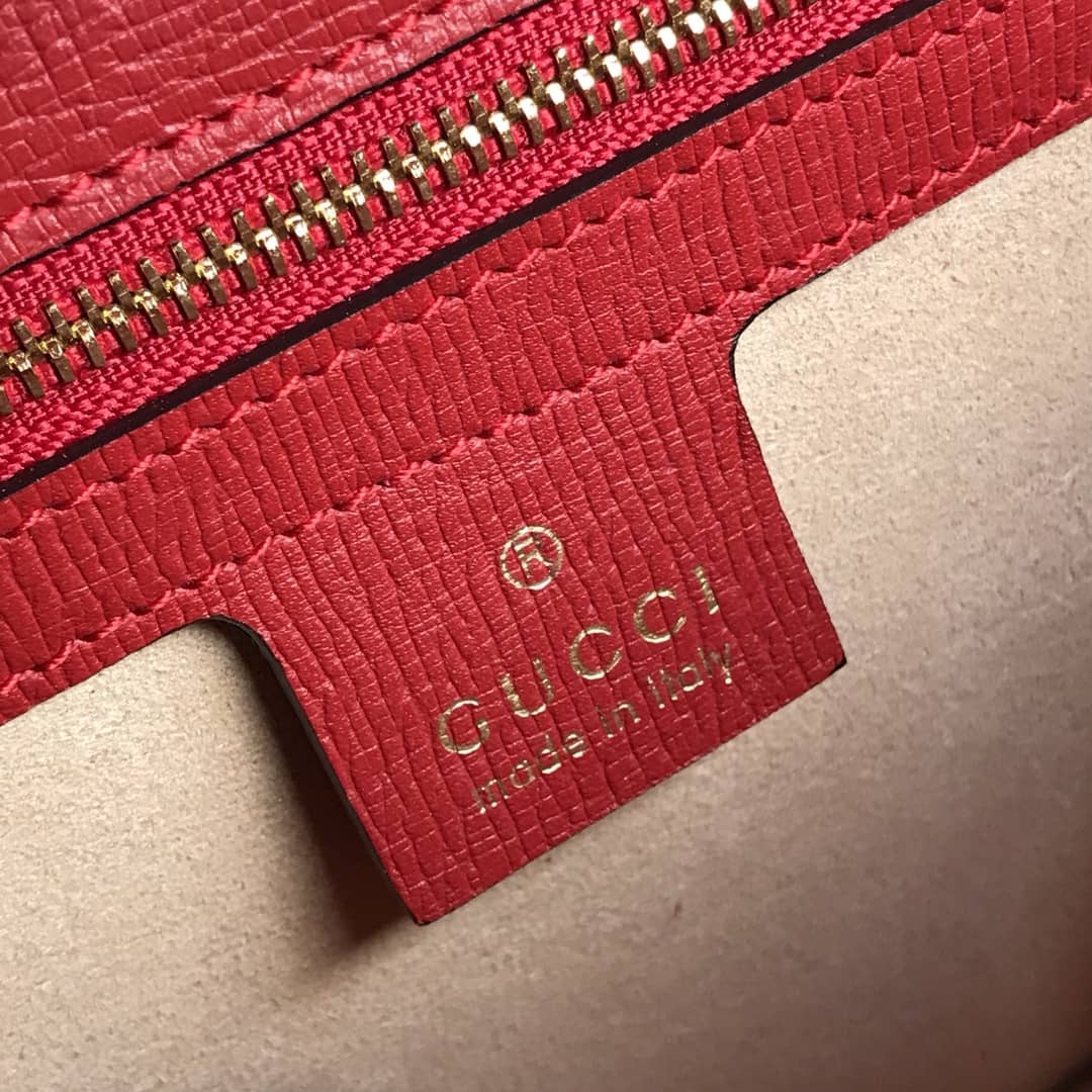 Gvc*1 Sylvie Small Leather Shoulder Bag Replica Red 524405