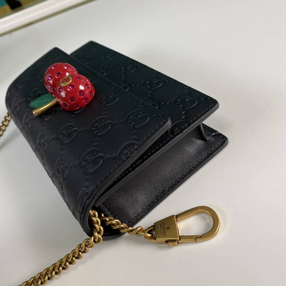 Gvc*1 Svp*me GG Mini Bag With Cherries Replica 481291