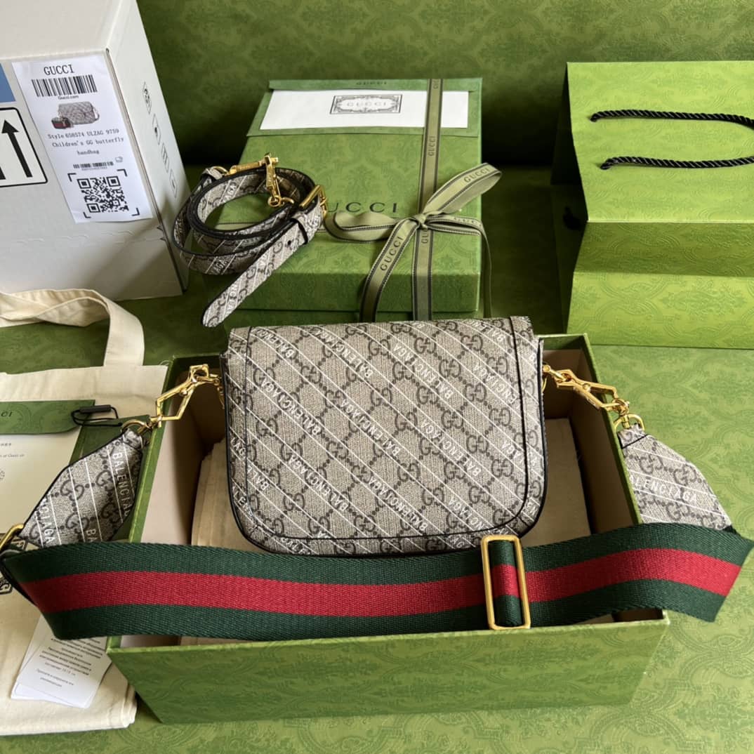 Gvc*1 1955 Horsebit Svp*me GG Canvas Mini Shoulder Bag Replica 658574