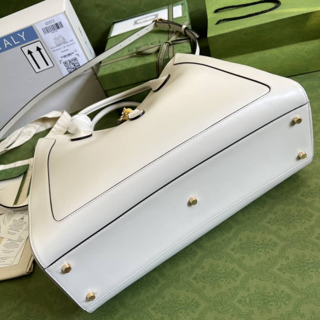 Gvc*1 Jackie 1961 Large Tote Bag White 649015 Replica