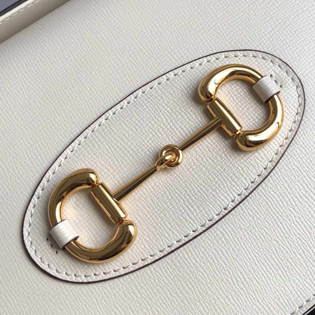 Gvc*1 Horsebit 1955 Small Top Handle Replica Bag White 627323