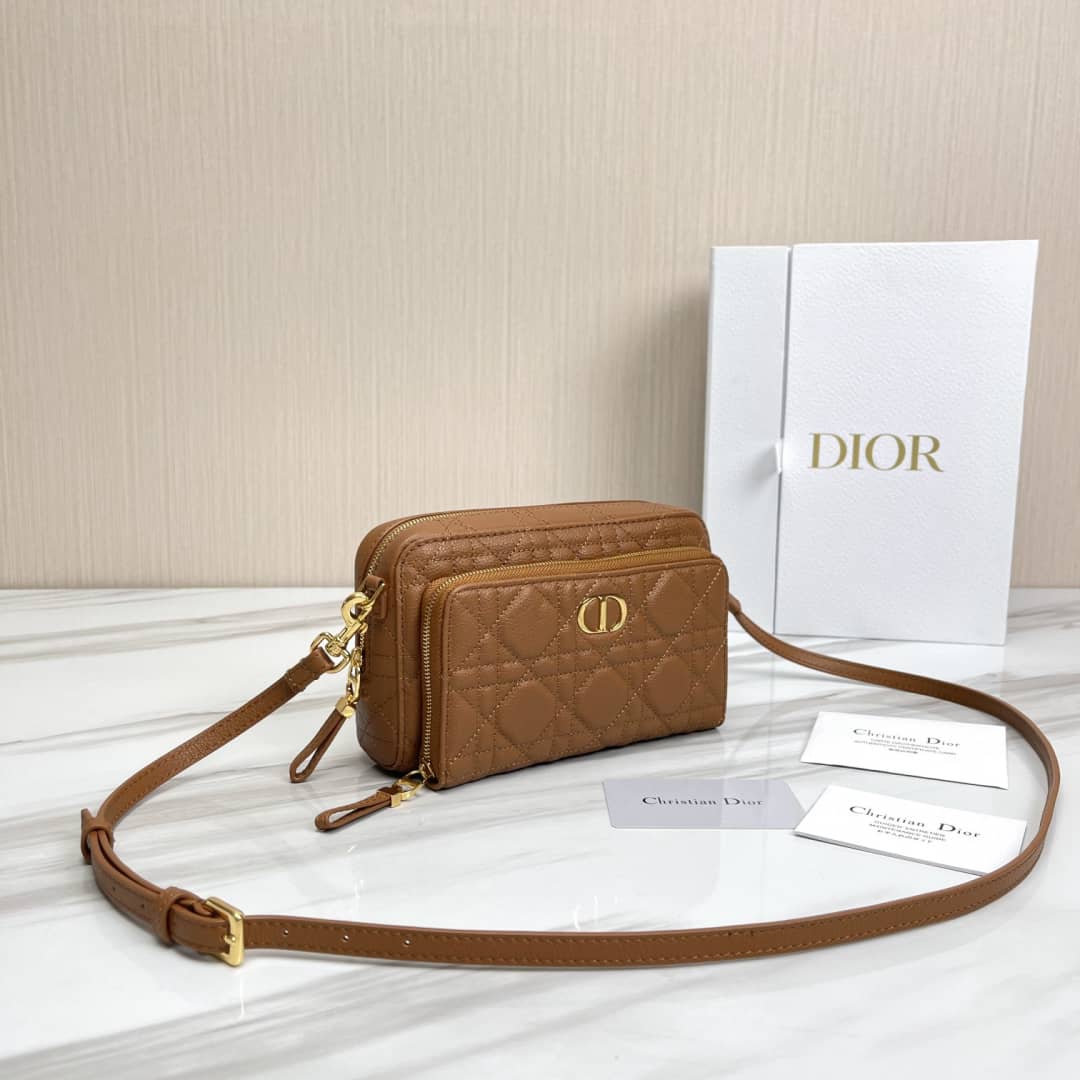 Chr1st1an D10r Caro Double Calfskin Pouch