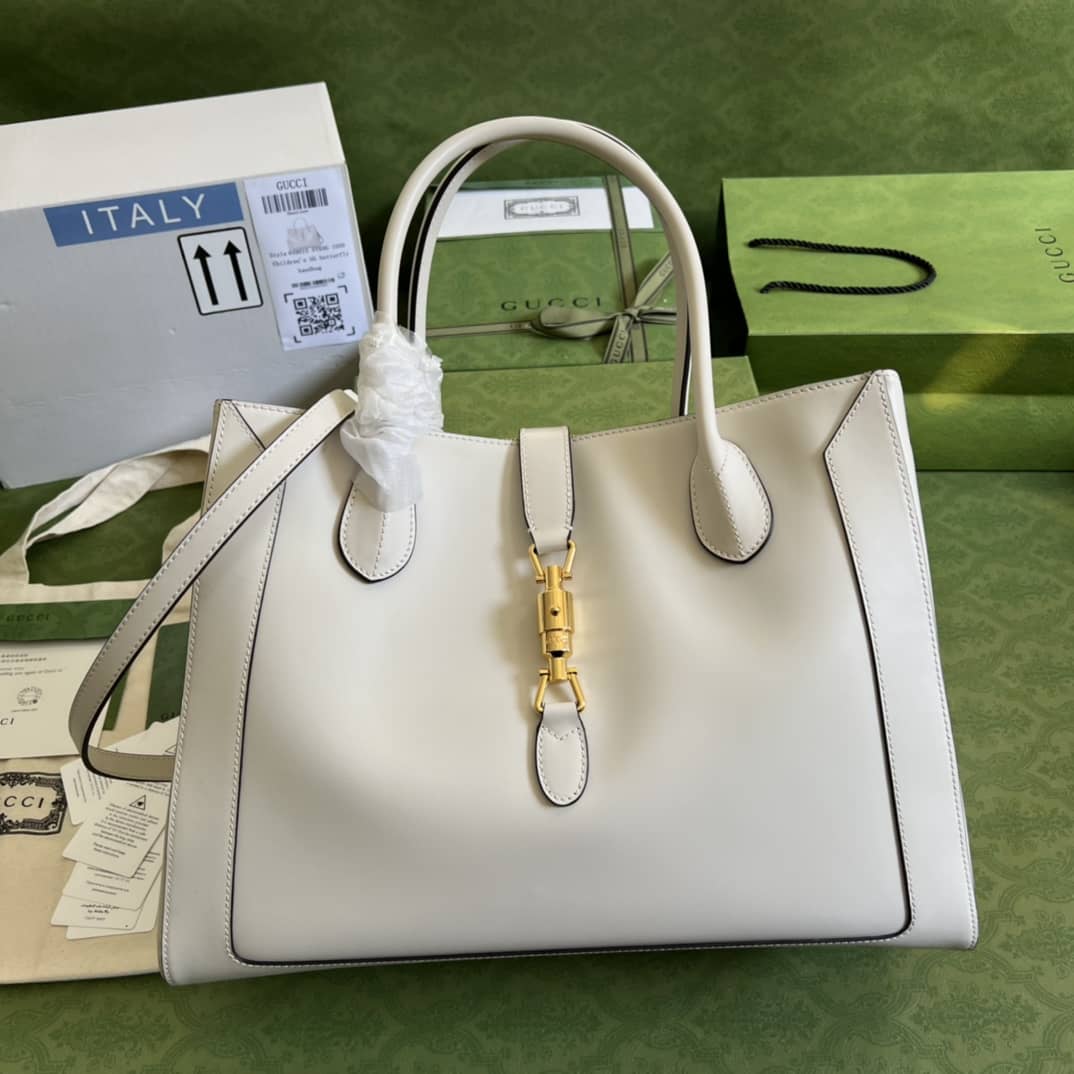 Gvc*1 Jackie 1961 Large Tote Bag White 649015 Replica