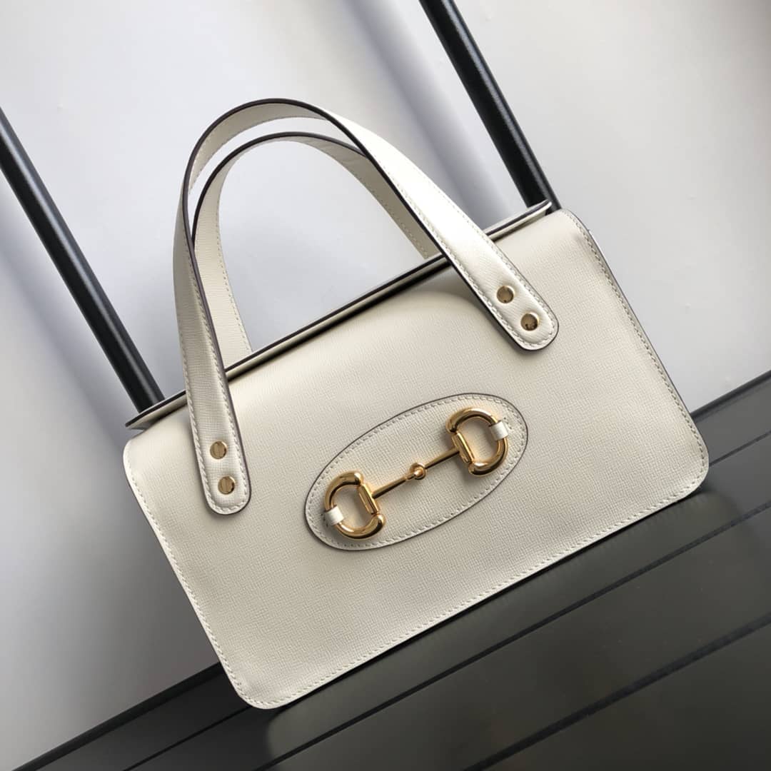 Gvc*1 Horsebit 1955 Small Top Handle Replica Bag White 627323