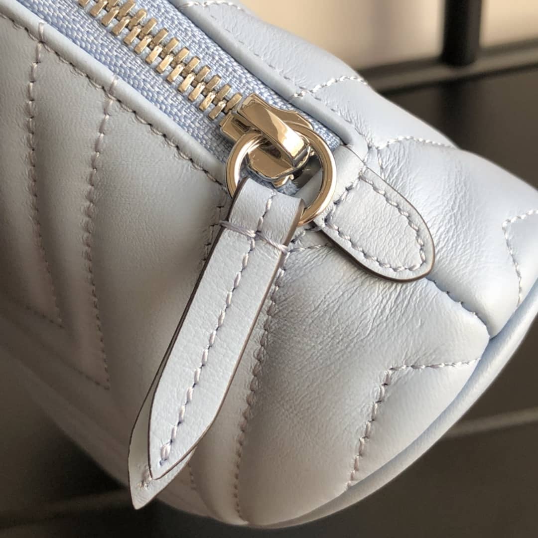 Gvc*1 GG Marmont Quilted Vanity Bag Replica Blue 625690