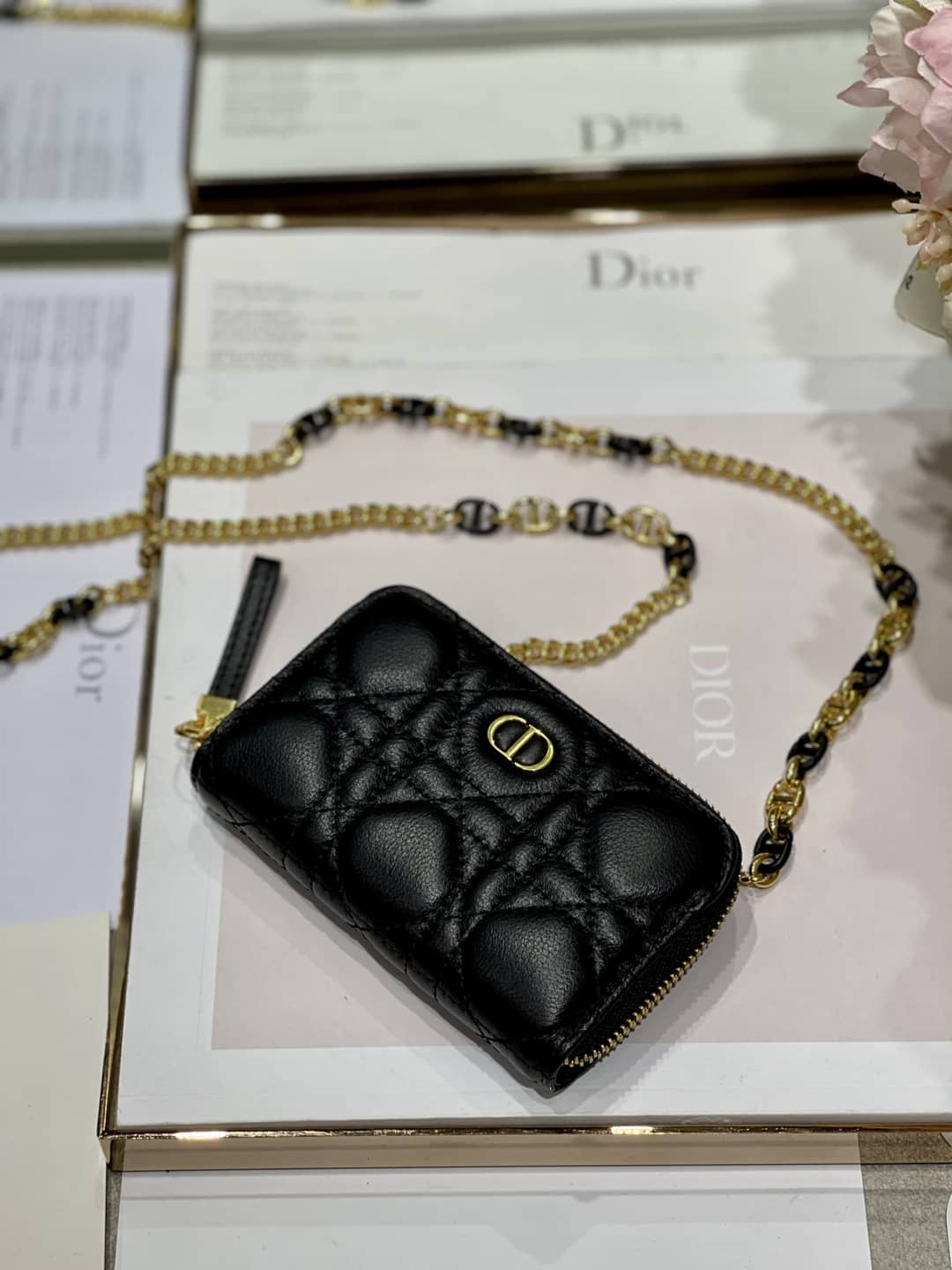 Top Chr1st1an D10r Replica Zipper Wallet