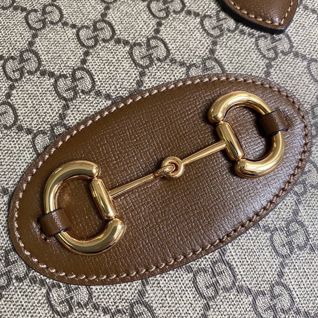 Gvc*1 1955 Horsebit Polkadot Handle Bag Replica 621220