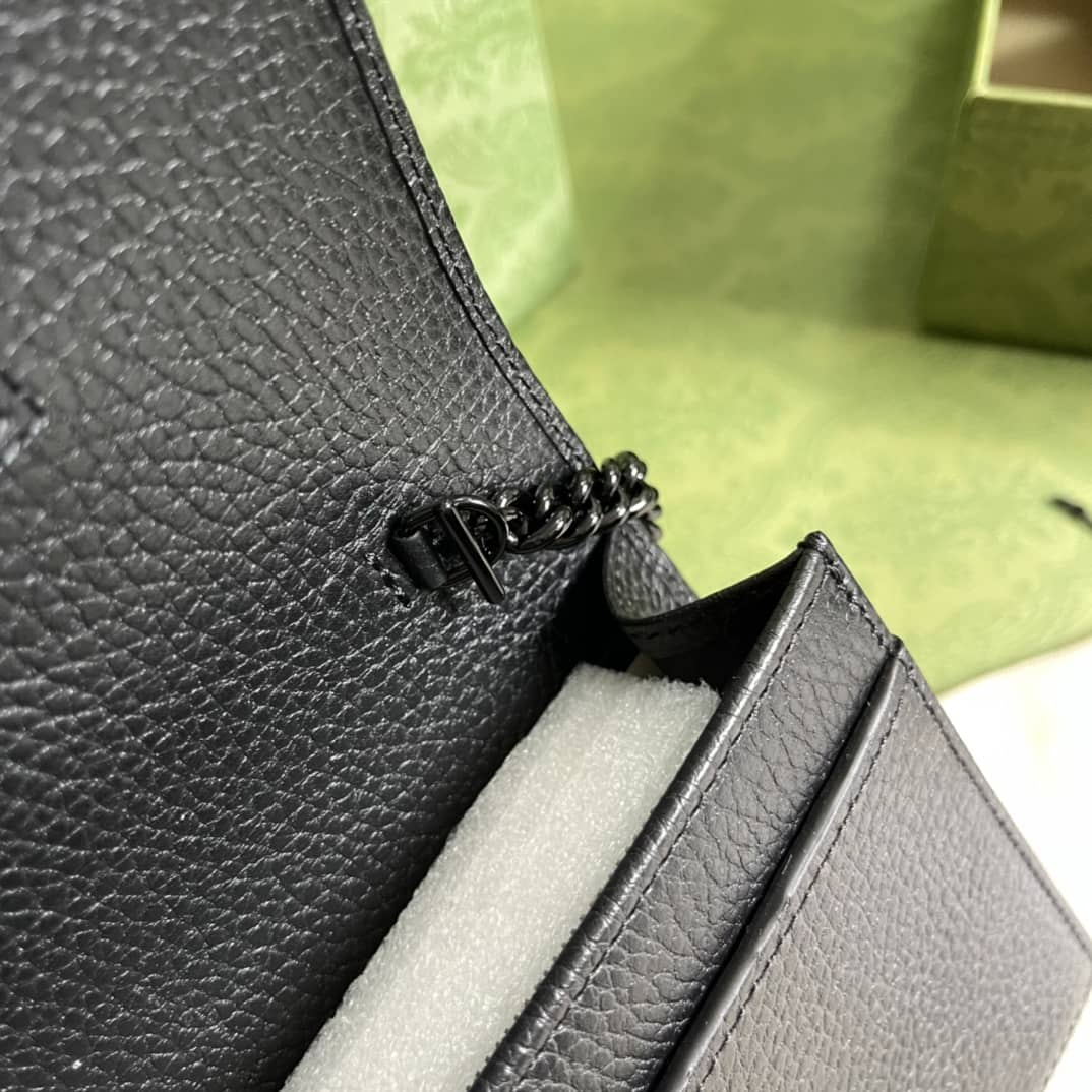 Gvc*1 Marmont GG Leather Mini Chain Bag Replica 497985
