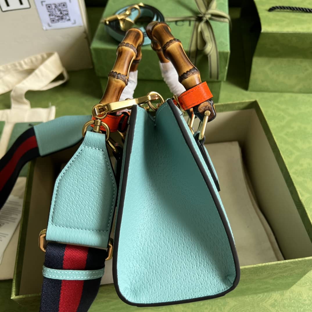 Gvc*1 Diana Mini Tote Blue 702732 Replica Bag