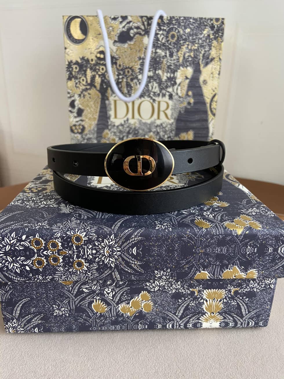 Fake D10r Logo Belt 15mm For Lady