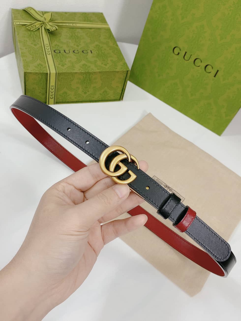 Fake Gvc*1 Logo Belt 20mm For Lady