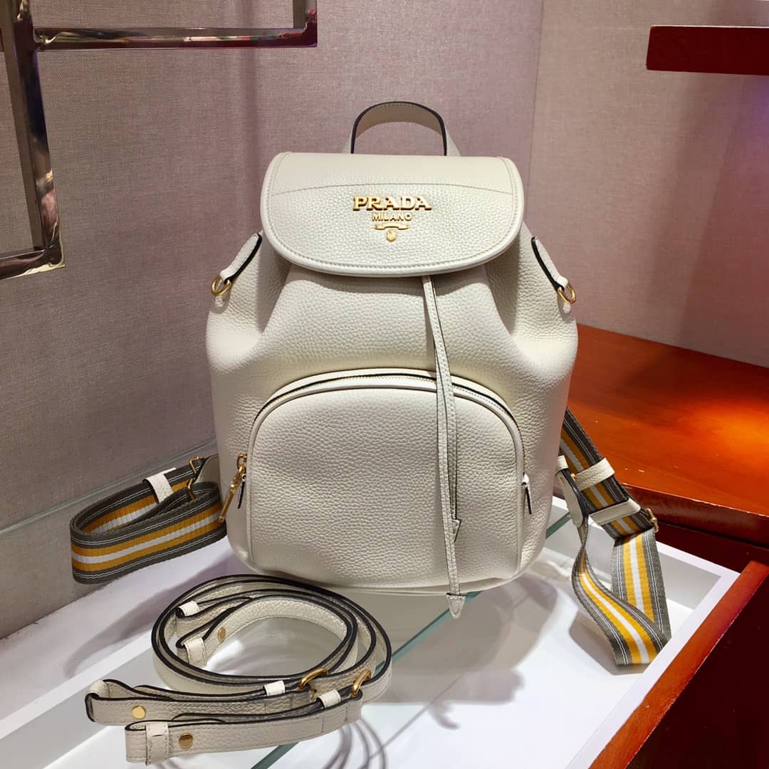 Pra*a Backpack Dupe Calf Leather Leather
