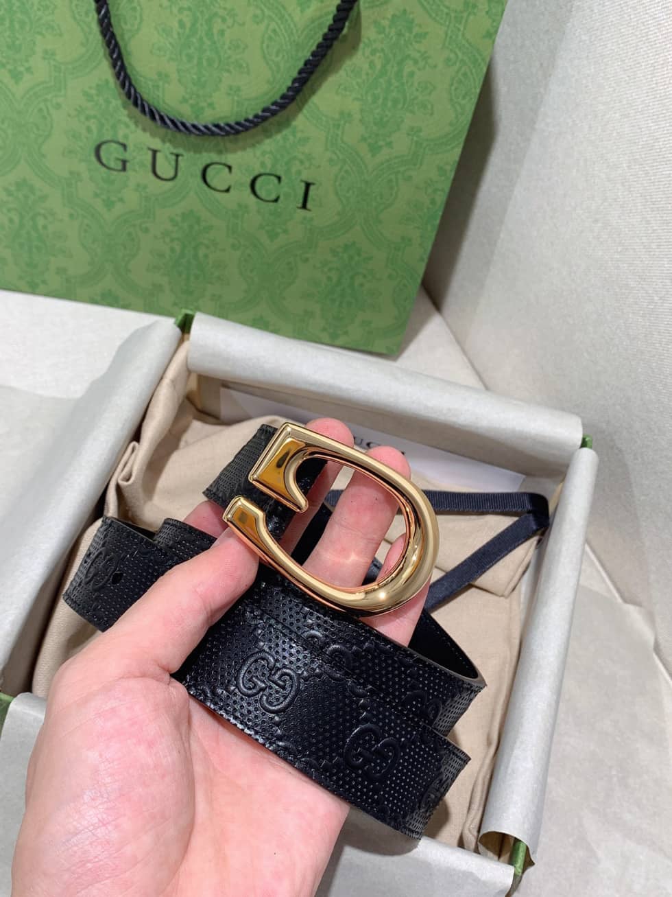 Fake Gvc*1 Logo Belt 30mm