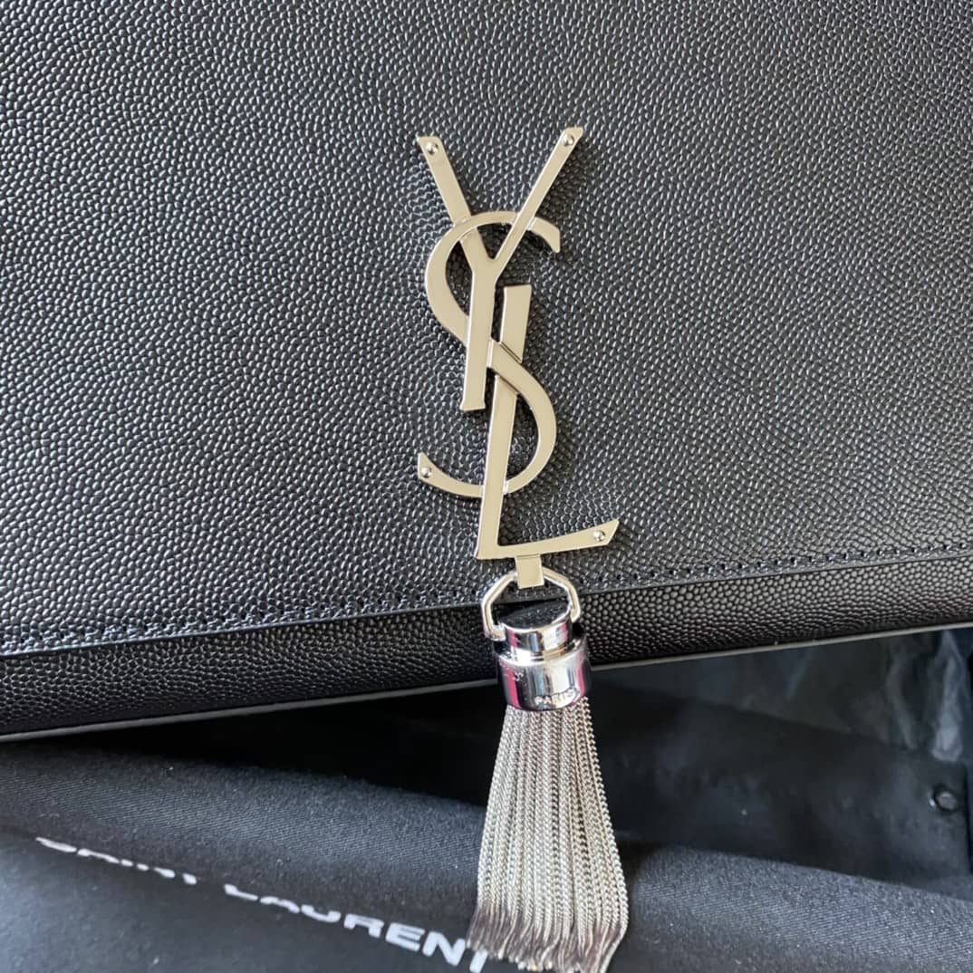 Y51 Dupes Bags Sa1nt Lau*nt Kate Embossed Leather Medium Bag