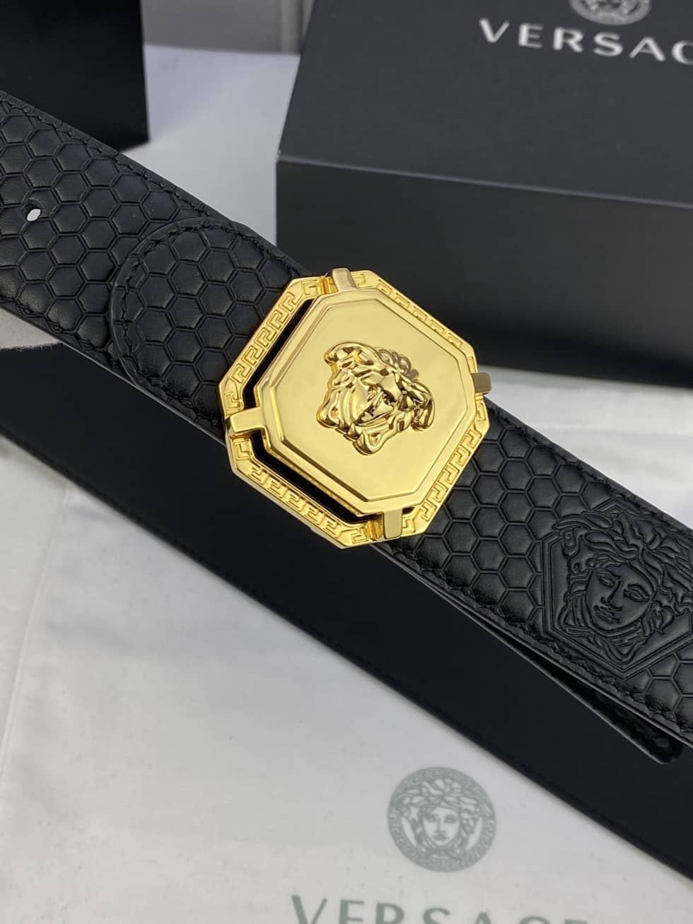 Fake Versace Logo Belt 40mm