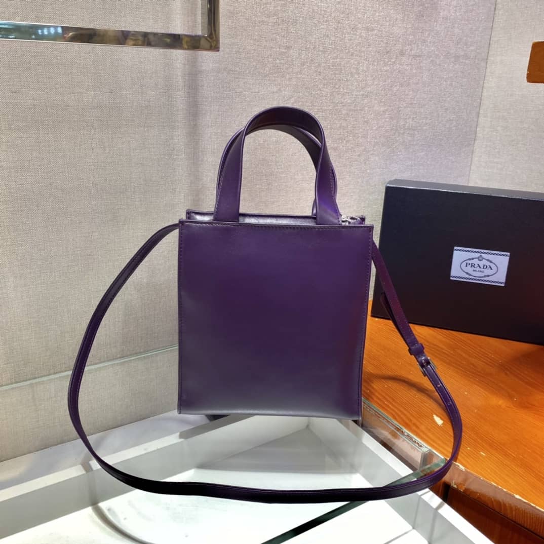 Pra*a Nappa Leather Replica Tote