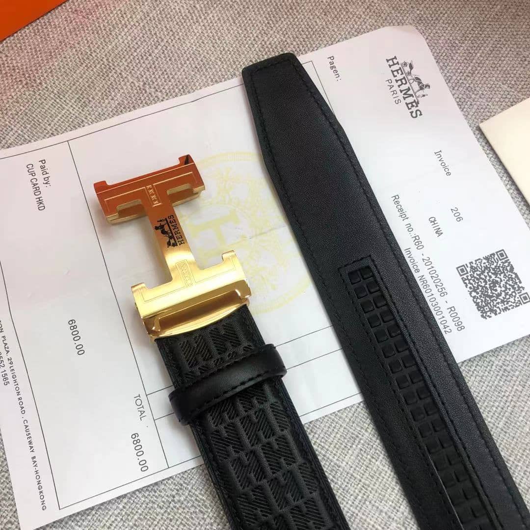 Fake H**me5 Logo Belt 34mm