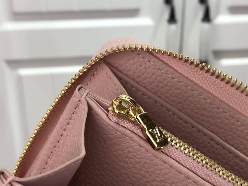L0vis Vvtt0n Wallet Dupe Zippy Monogram Empreinte Leather Pink M81141