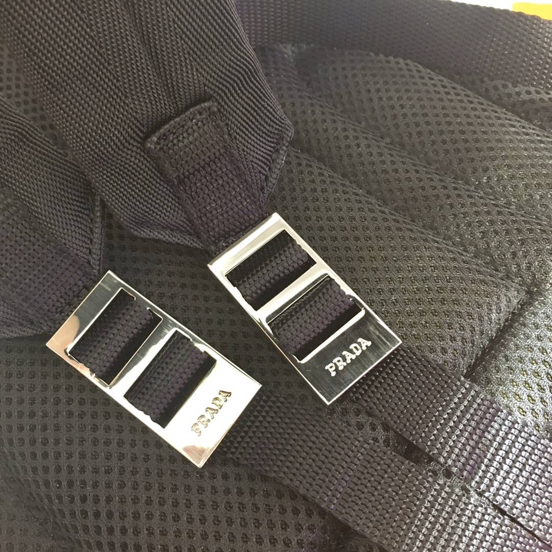 Pra*a Backpack Dupe Tessuto Zainetto Nylon Leather
