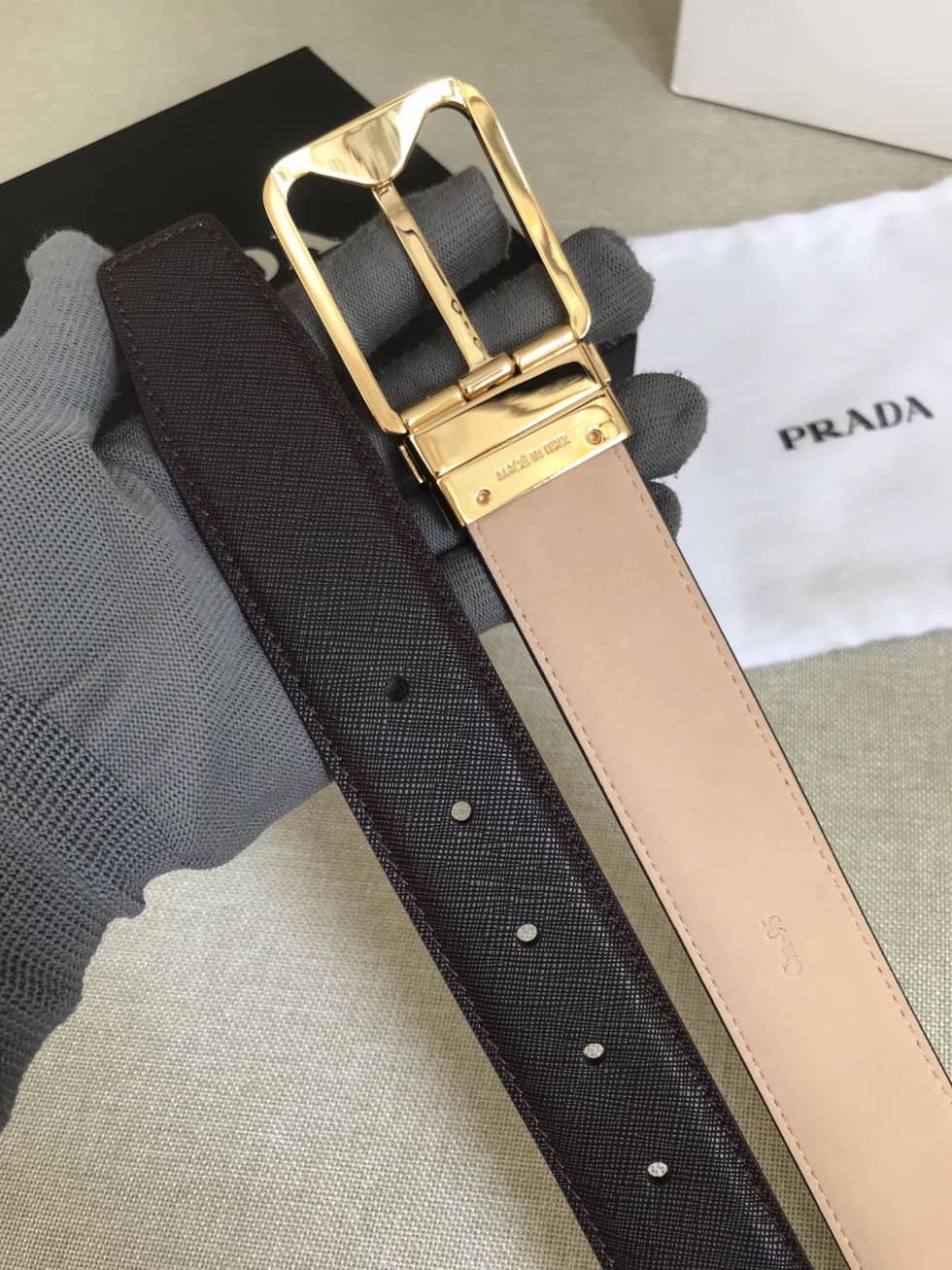 Fashion Pra*a Classic AAA+ Belt 35mm