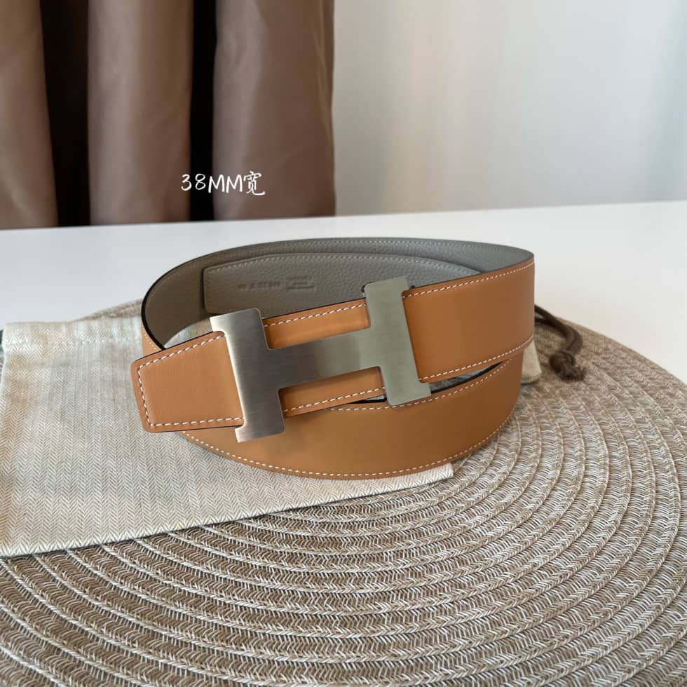 7 Star H**me5 Leather Belt 38mm