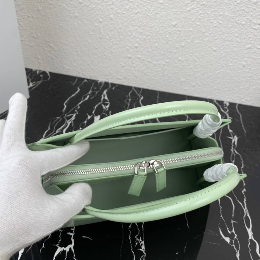 Pra*a Small Brushed Leather Replica Tote